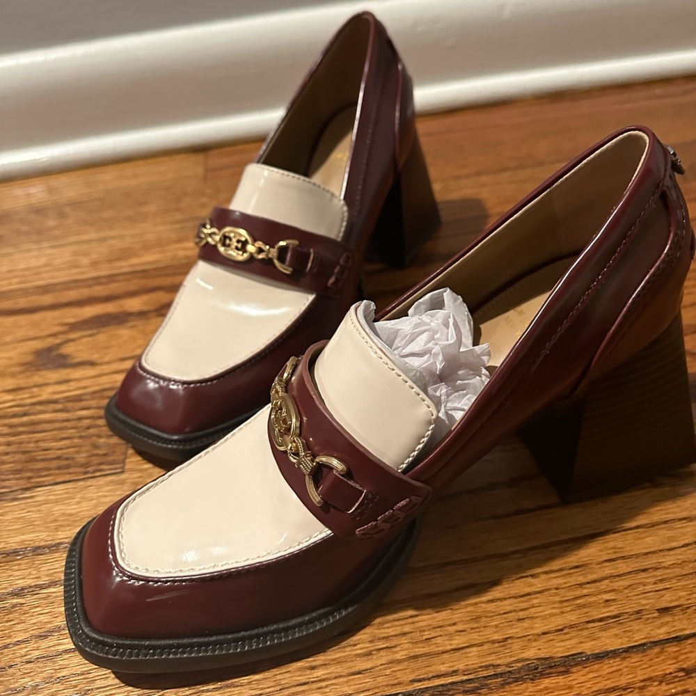 QUINCY BLOCK HEEL LOAFER 
Worn once but not really my style. No signs of wear.